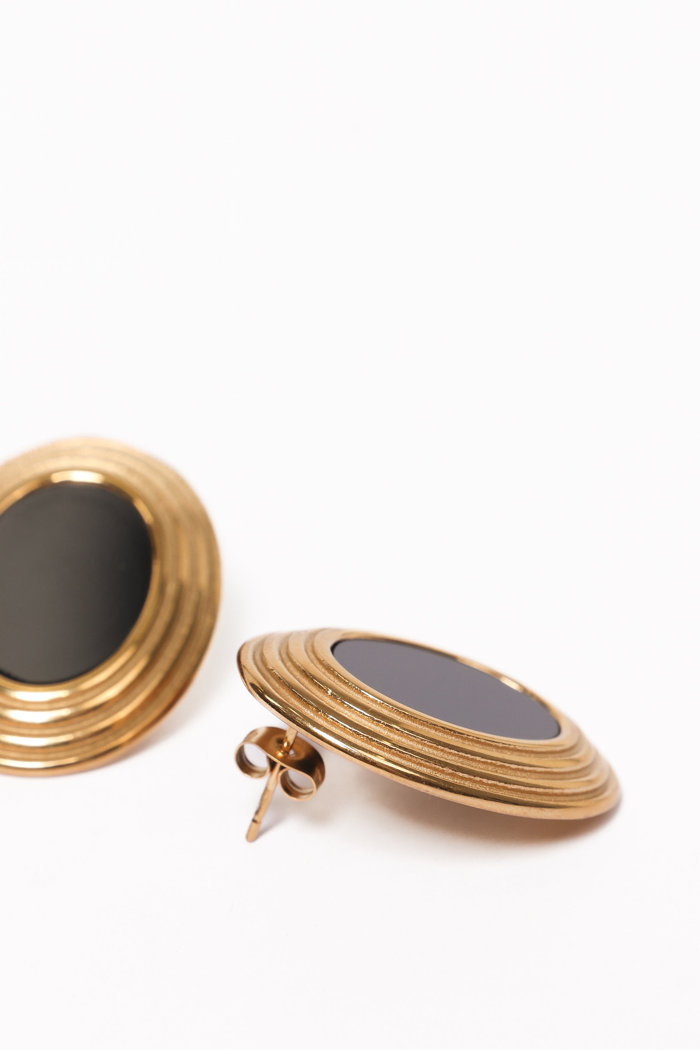 ACCESSORIES Francine Earrings - Black/Gold