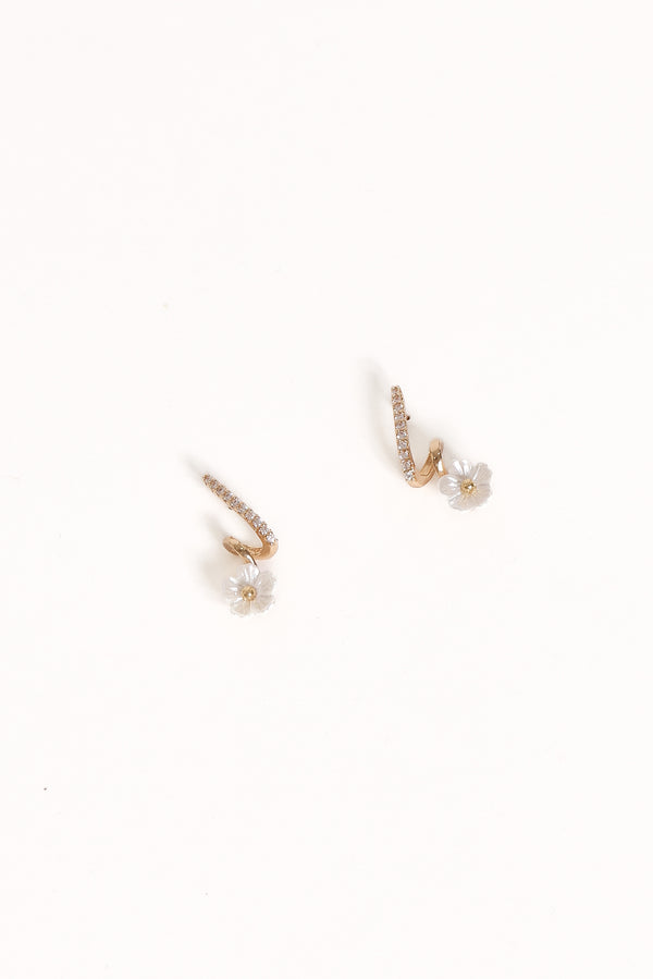 ACCESSORIES Freya Flower Earrings - Gold