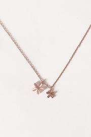 ACCESSORIES @Hana Floral Necklace - Gold