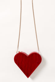 ACCESSORIES Heart Shaped Bag - Red