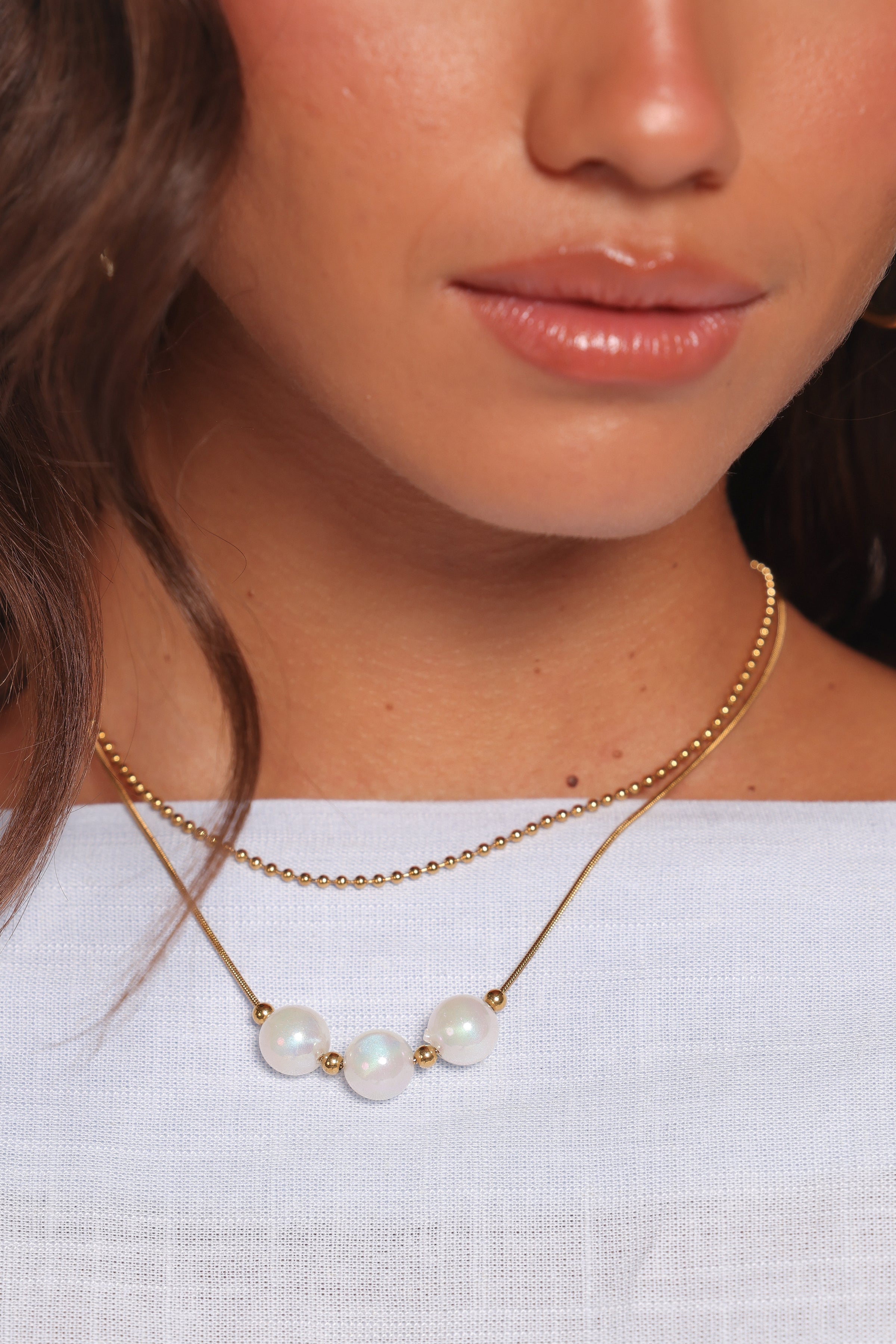 ACCESSORIES Jamaica Necklace - Pearl
