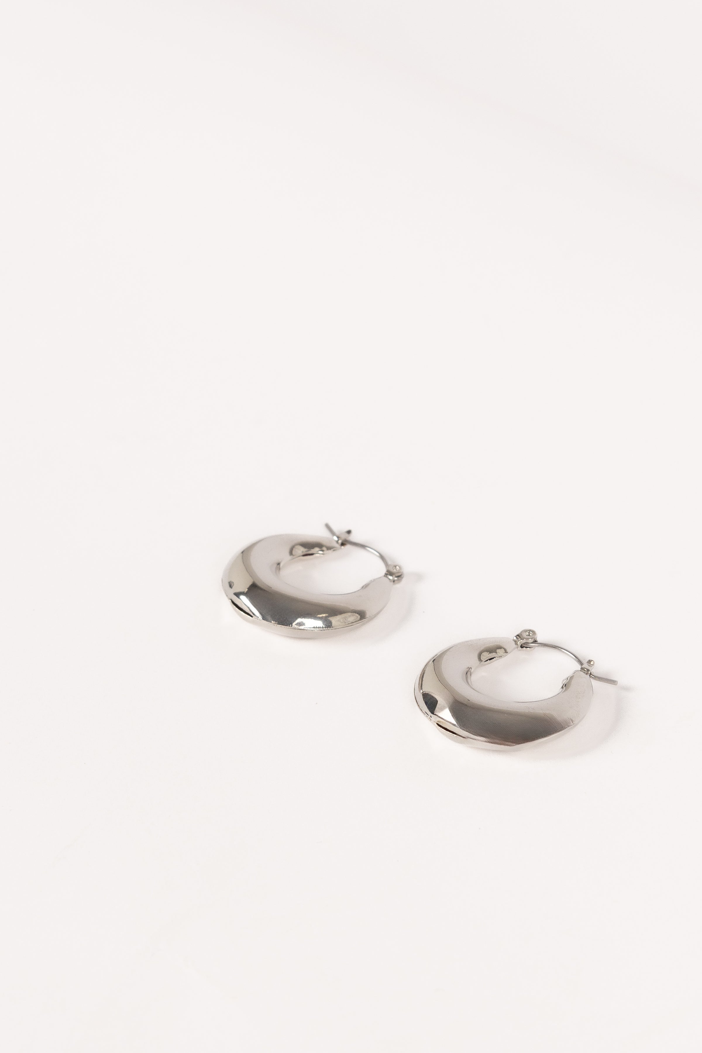 ACCESSORIES James Hoop Earrings - Silver