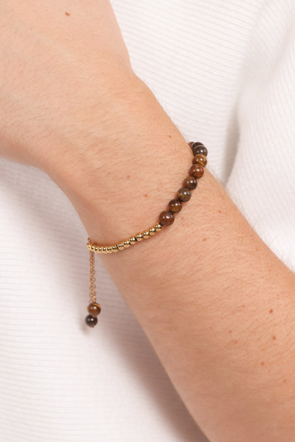 ACCESSORIES Jordana Beaded Bracelet - Brown
