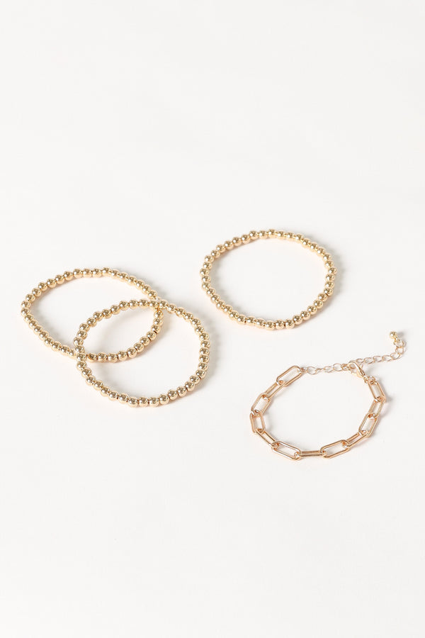 ACCESSORIES Kaleigh Stacked Bracelets - Gold