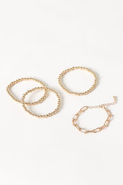 ACCESSORIES Kaleigh Stacked Bracelets - Gold