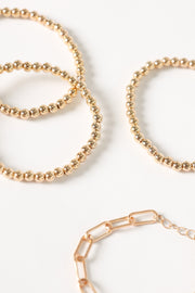 ACCESSORIES Kaleigh Stacked Bracelets - Gold