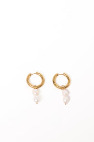ACCESSORIES Katherine Pearl Earrings - Gold