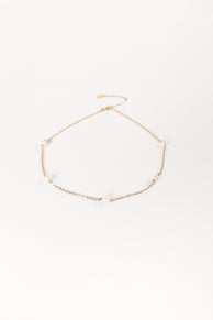 ACCESSORIES @Kealy Pearl Necklace - Gold