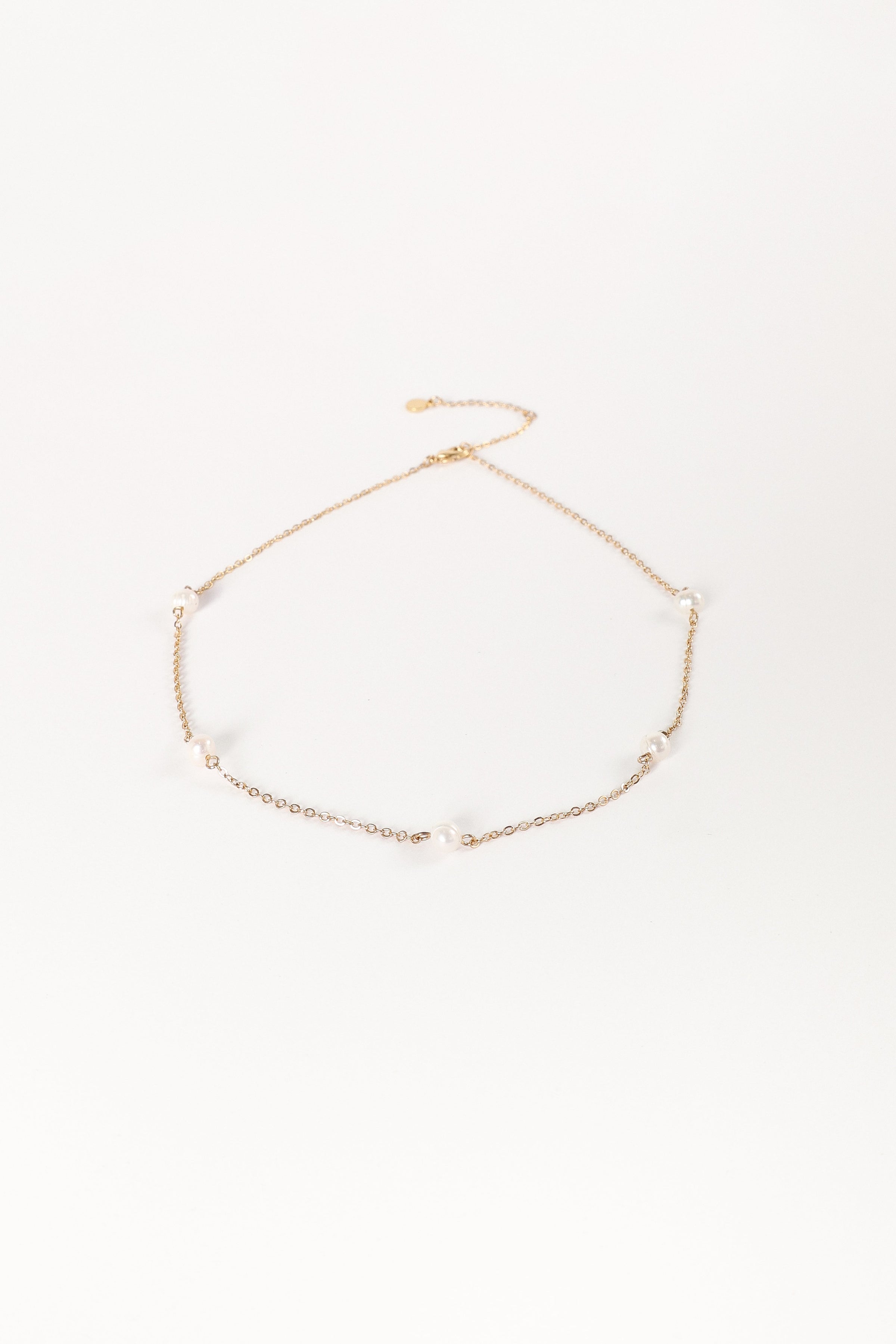 ACCESSORIES @Kealy Pearl Necklace - Gold