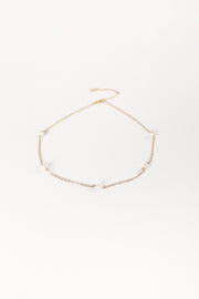 ACCESSORIES @Kealy Pearl Necklace - Gold