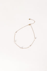 ACCESSORIES @Kealy Pearl Necklace - Gold