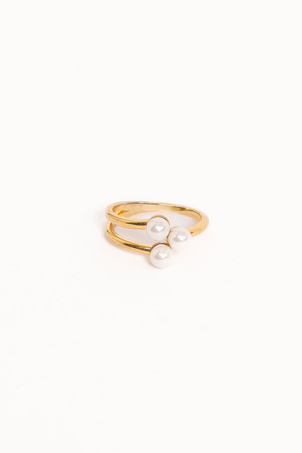 ACCESSORIES Kelsey Pearl Ring - Gold