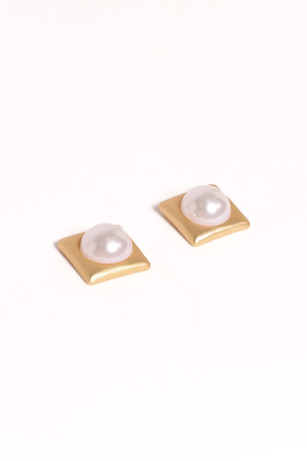 ACCESSORIES Kimmy Pearl Earrings - Gold