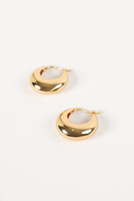 ACCESSORIES @Lainey Hoop Earrings - Gold