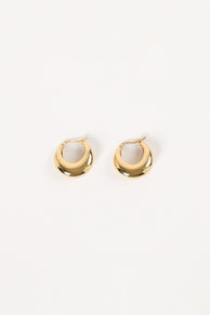 ACCESSORIES @Lainey Hoop Earrings - Gold