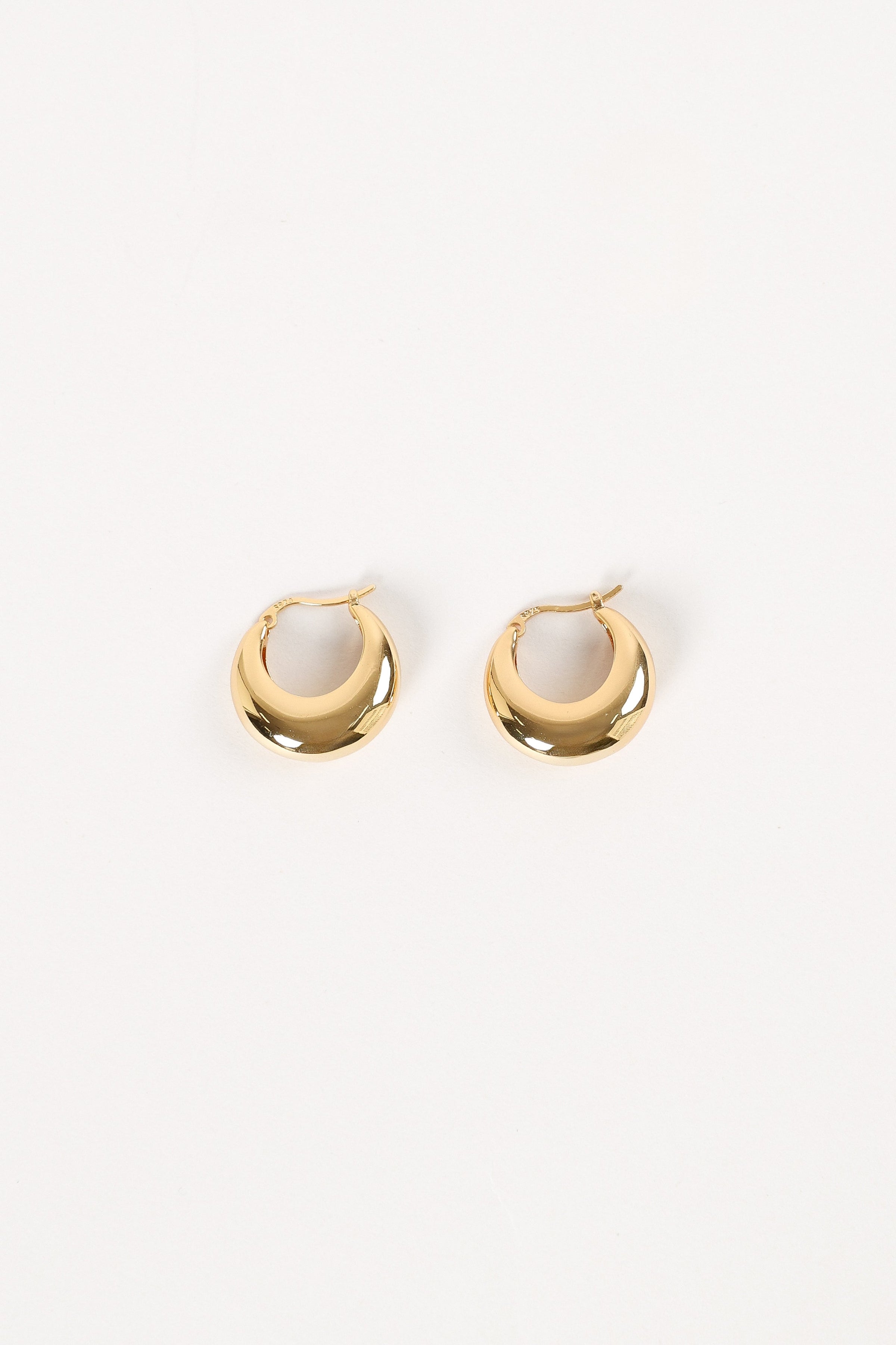ACCESSORIES @Lainey Hoop Earrings - Gold