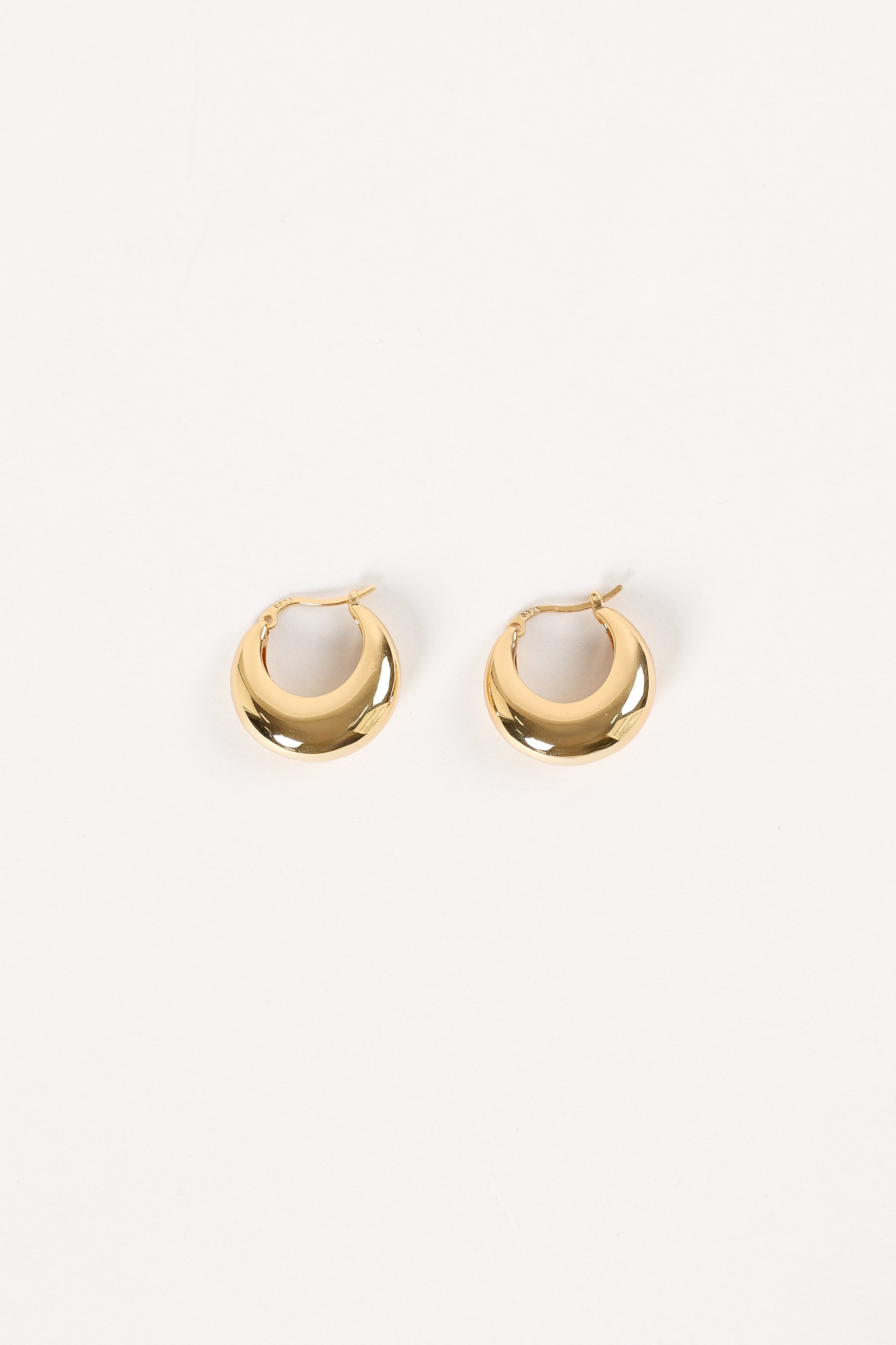ACCESSORIES @Lainey Hoop Earrings - Gold