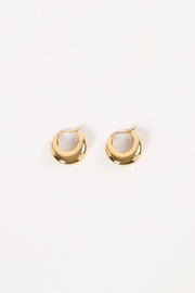 ACCESSORIES @Lainey Hoop Earrings - Gold