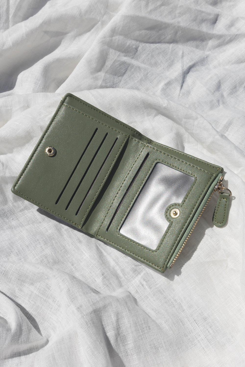 ACCESSORIES @Libby Coin And Card Wallet - Olive