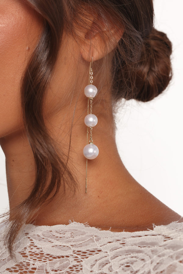 ACCESSORIES Margaux Earrings - Pearl