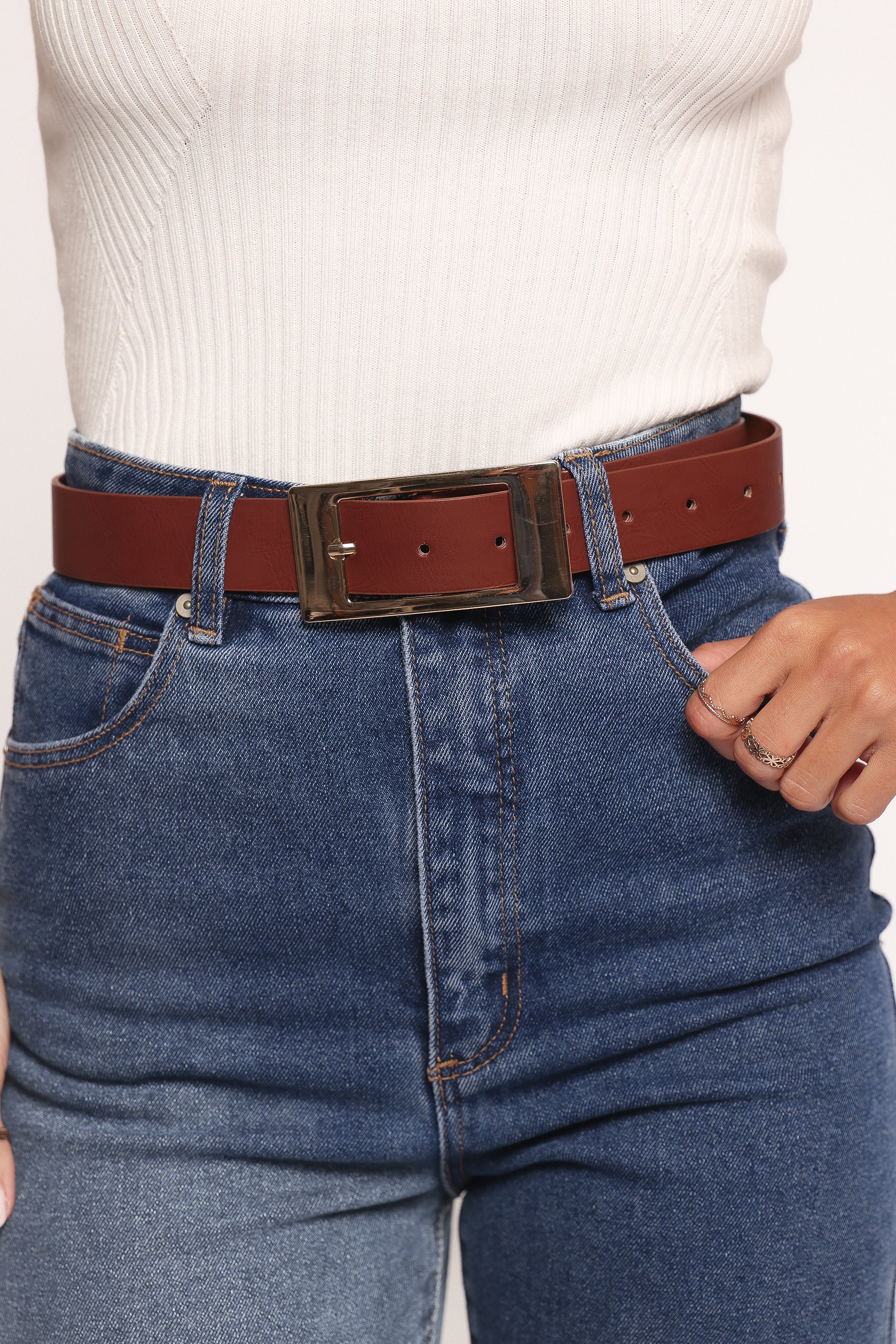 ACCESSORIES Margot Belt - Brown