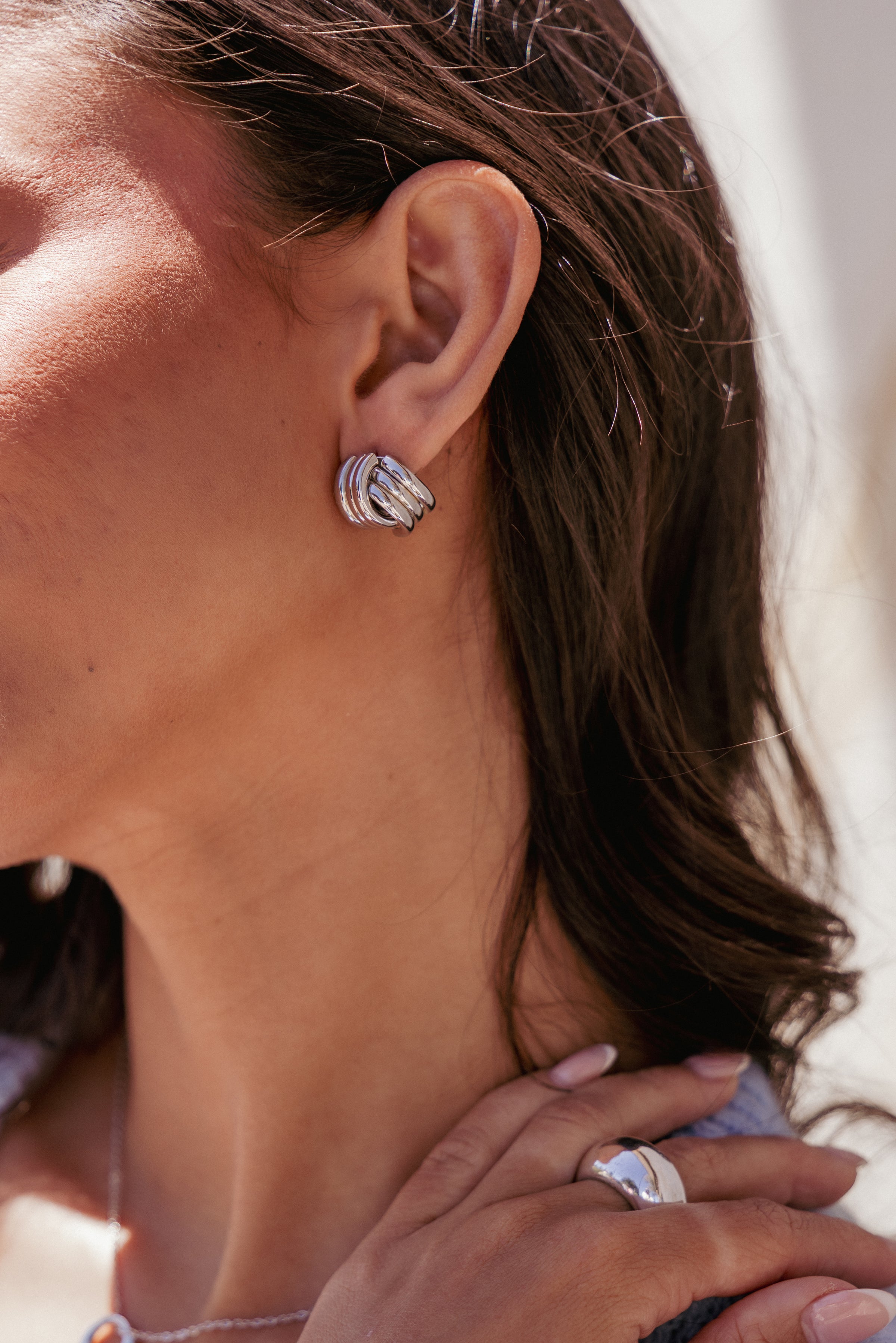 ACCESSORIES Marigold Earrings - Silver