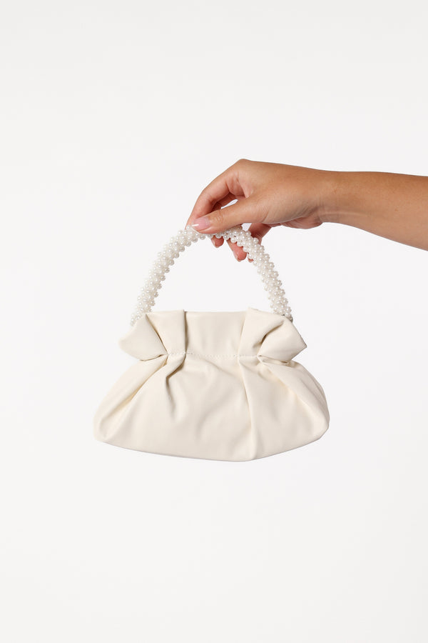 ACCESSORIES @Mia Pearl Bag - White