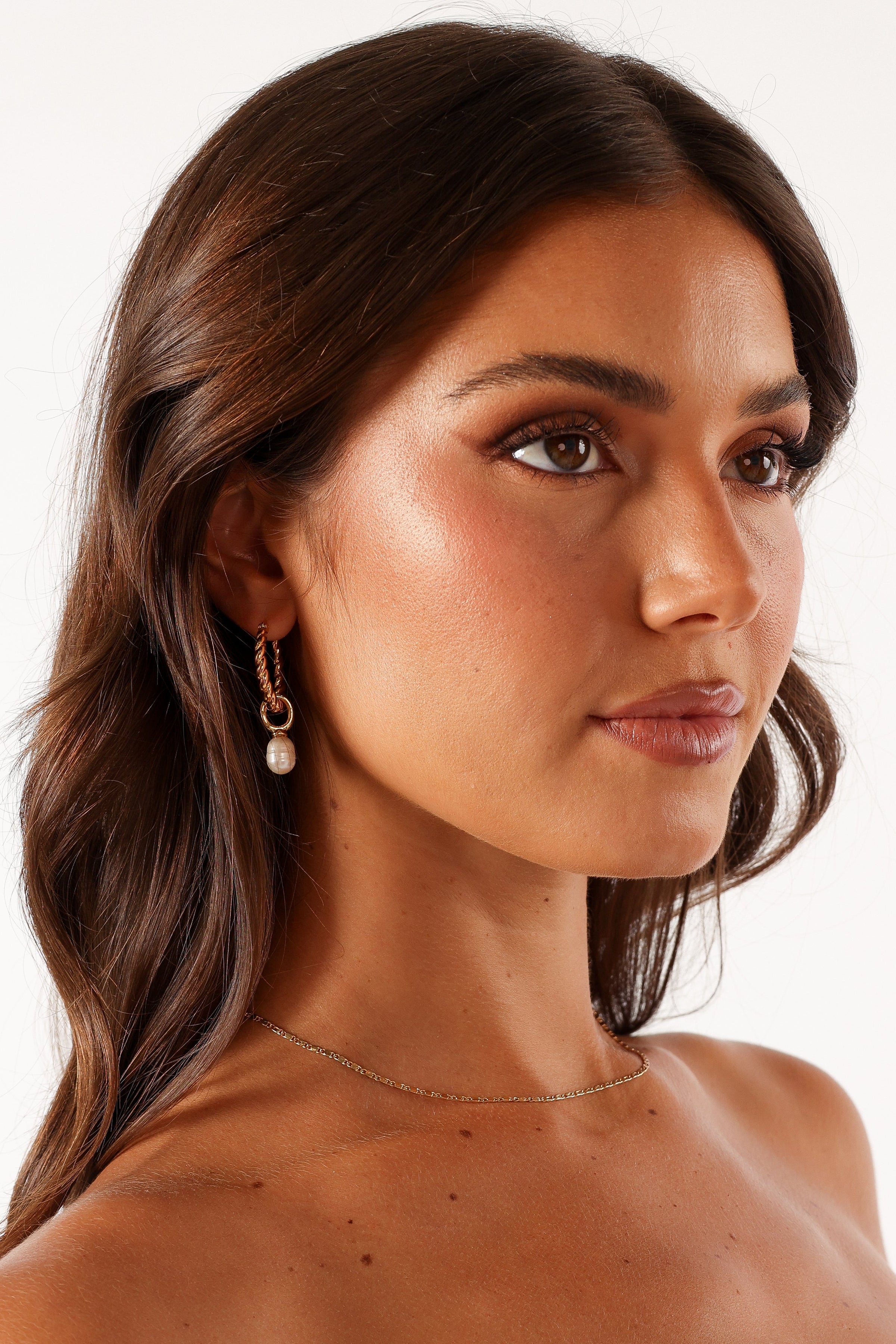 ACCESSORIES @Monika Hoop Earrings - Gold
