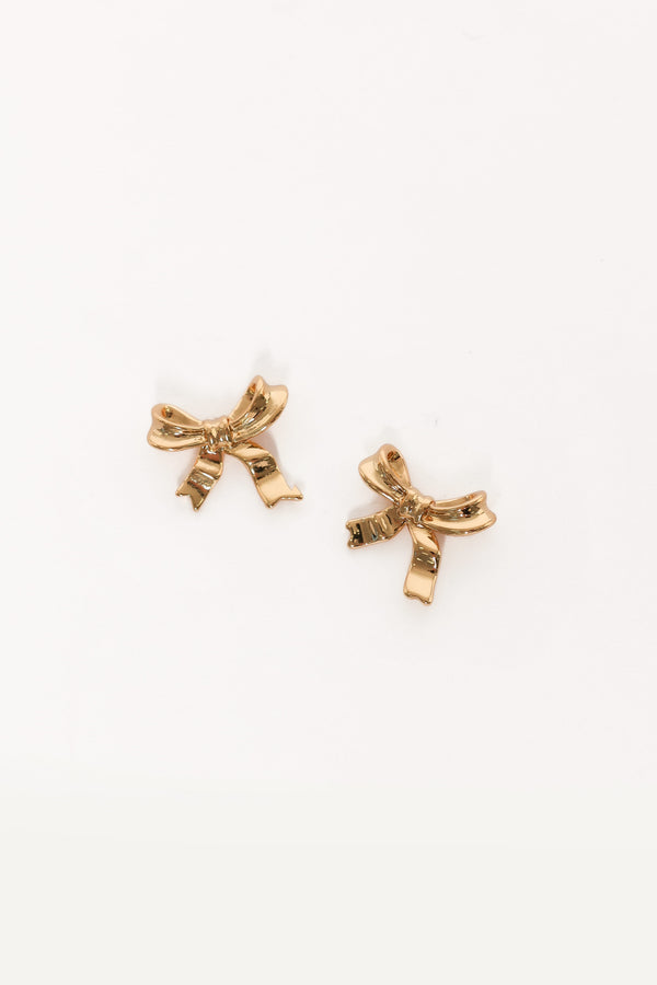 ACCESSORIES Myra Bow Earrings - Gold