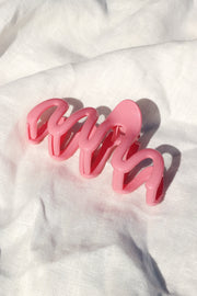 ACCESSORIES @Natalia Squiggle Hair Clip - Pink