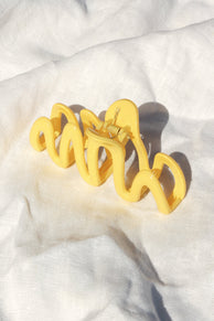 ACCESSORIES @Natalia Squiggle Hair Clip - Yellow