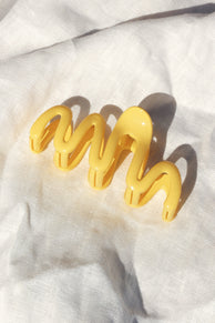 ACCESSORIES @Natalia Squiggle Hair Clip - Yellow