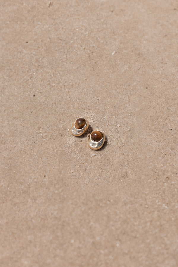 ACCESSORIES Nova Earrings - Brown/Gold