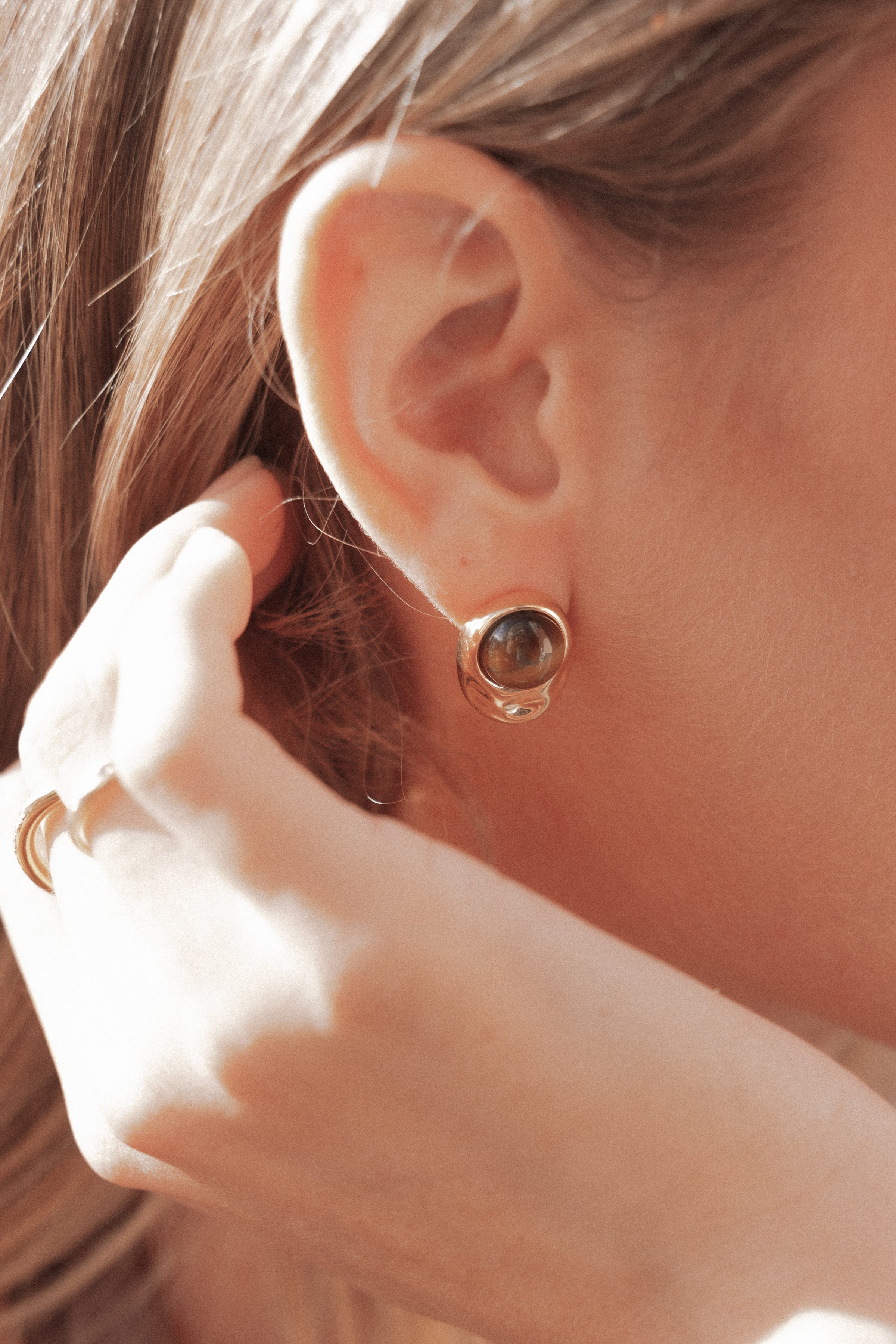 ACCESSORIES Nova Earrings - Brown/Gold