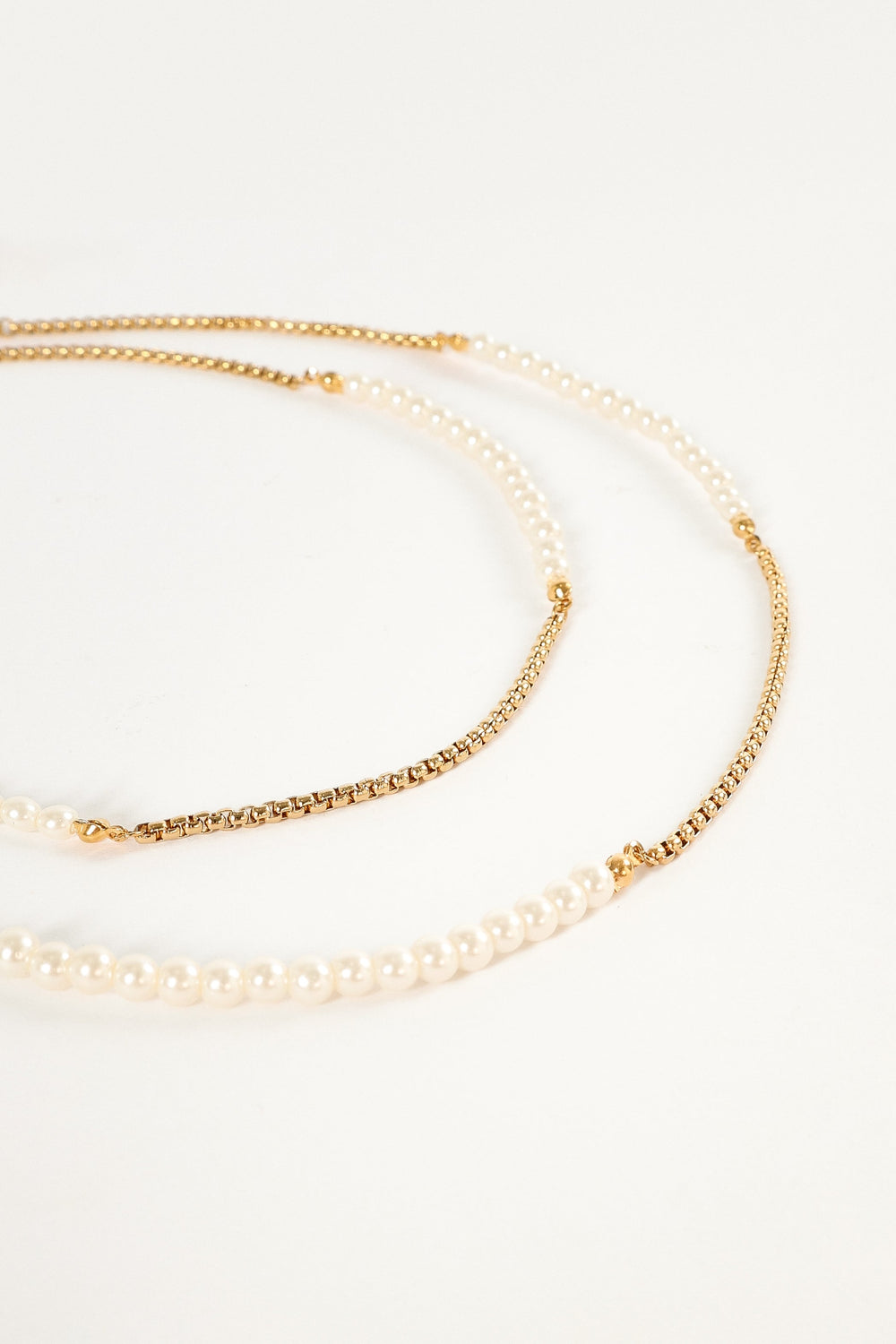 ACCESSORIES @Remi Pearl Necklace - Gold