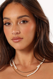 ACCESSORIES Remi Pearl Necklace - Gold