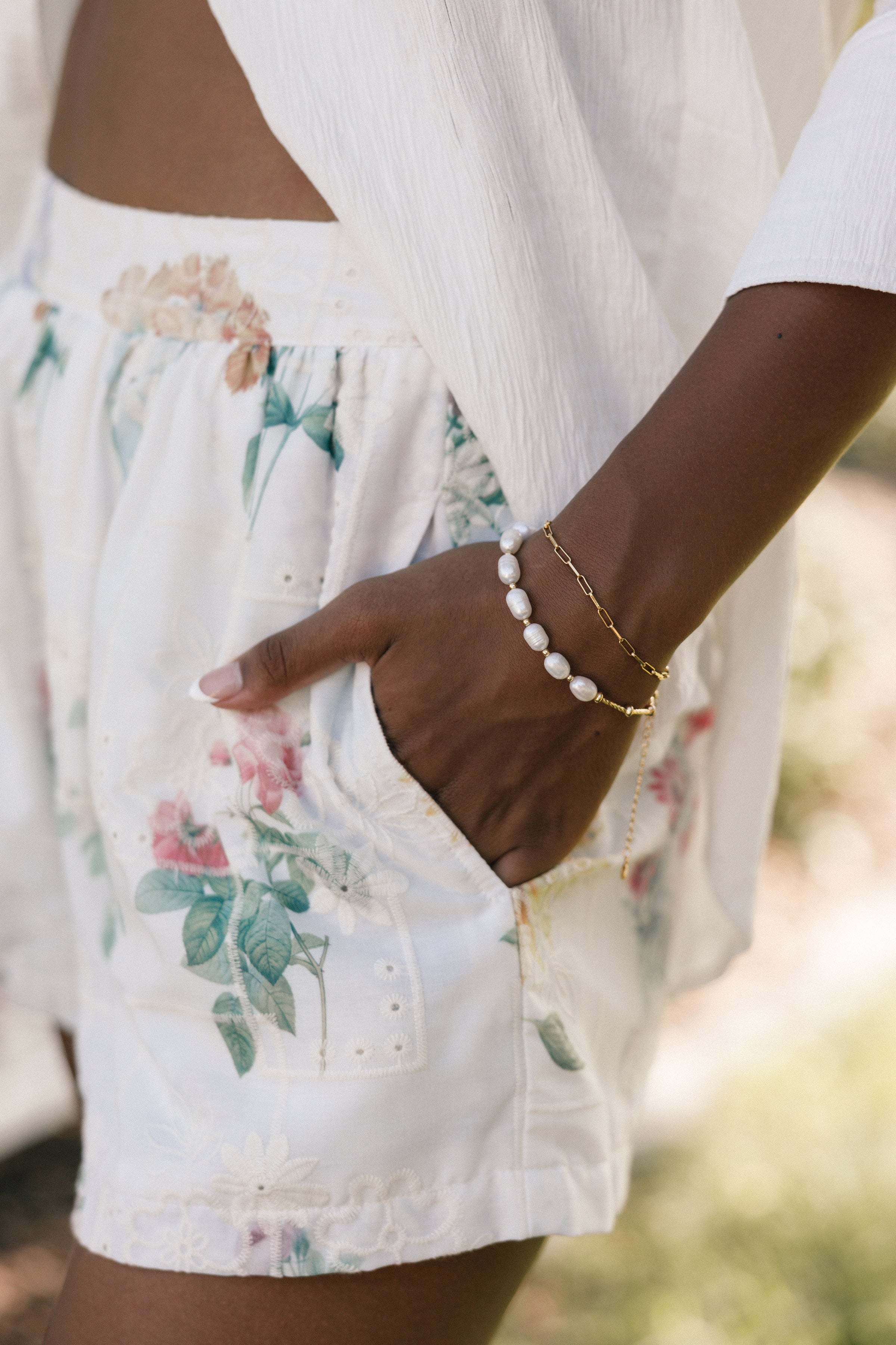 ACCESSORIES Ren Pearl Bracelet - Gold