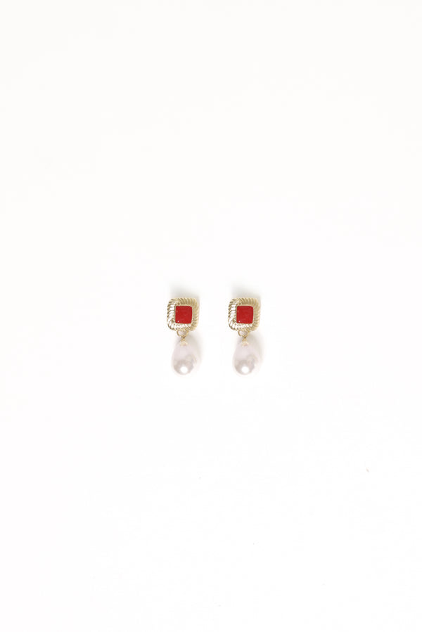ACCESSORIES Rosalind Earrings - Gold/Pearl