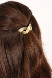ACCESSORIES @Rose Hair Cuff - Gold
