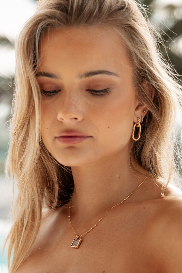 ACCESSORIES Rosie Necklace - Gold/Pink