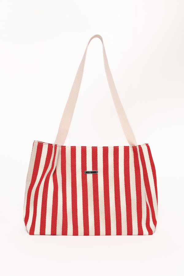 ACCESSORIES Ruby Beach Bag - Red Stripe