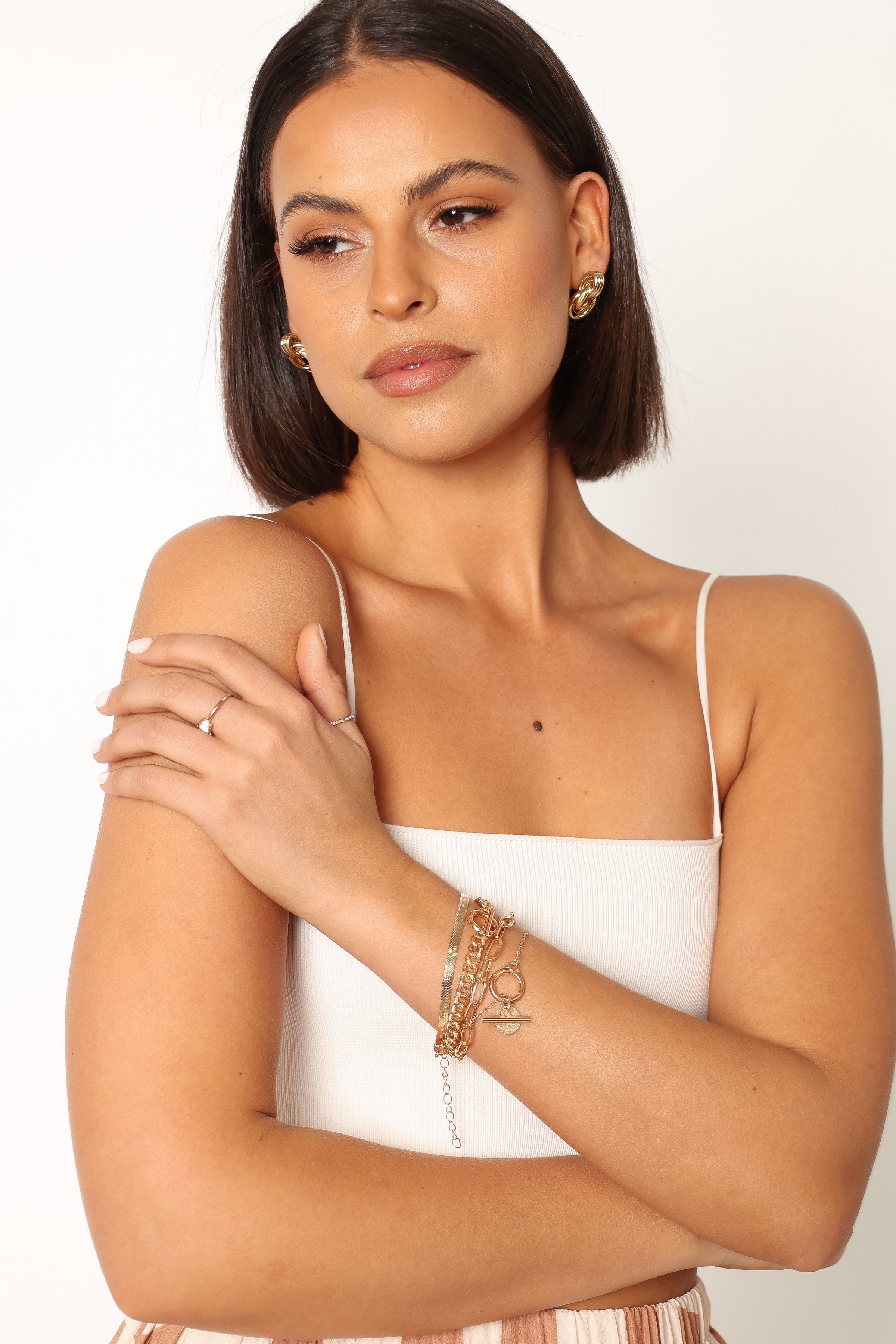 ACCESSORIES @Ruby Bracelet Set - Gold