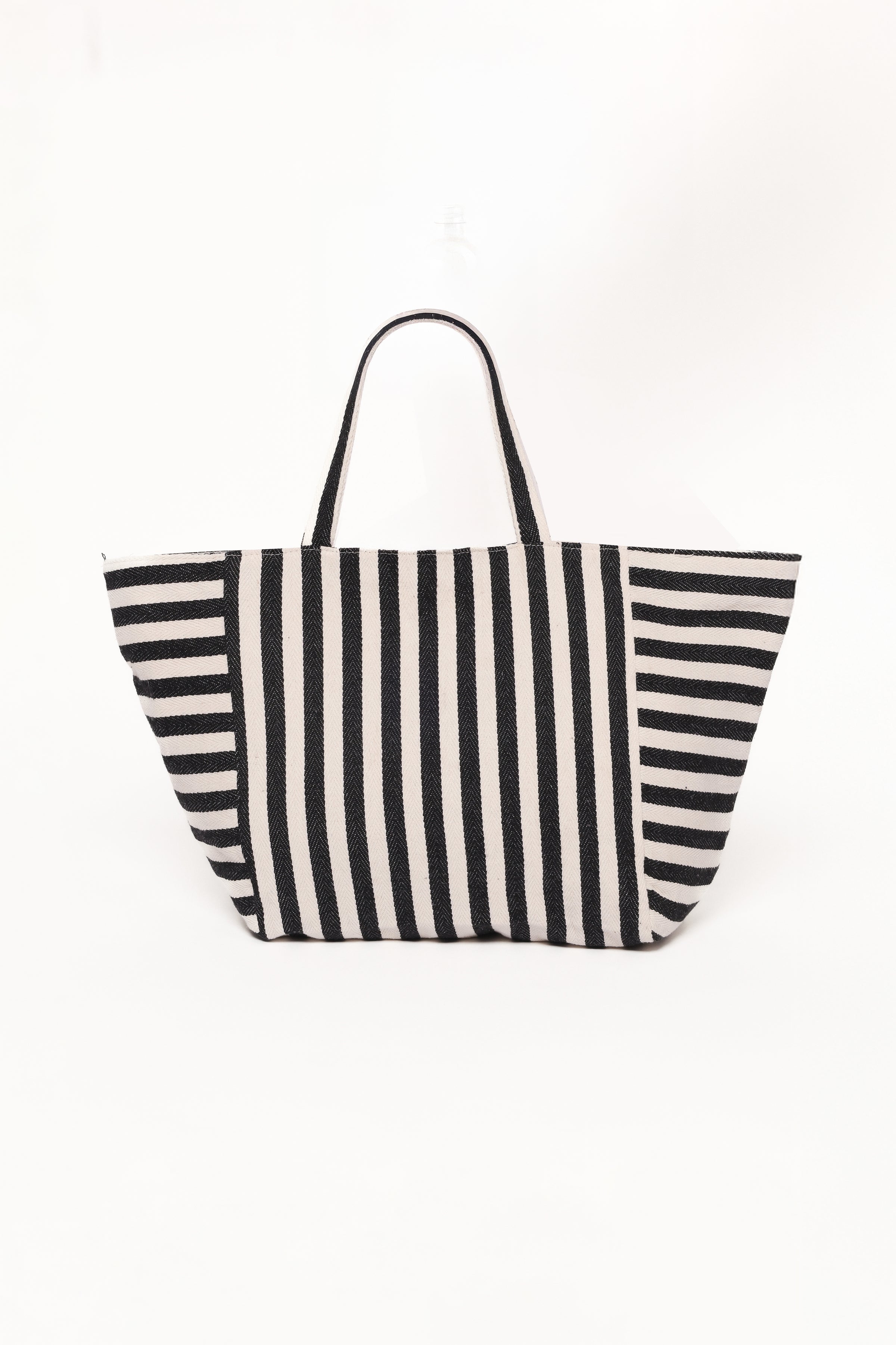 ACCESSORIES Savannah Beach Bag - Black Stripe