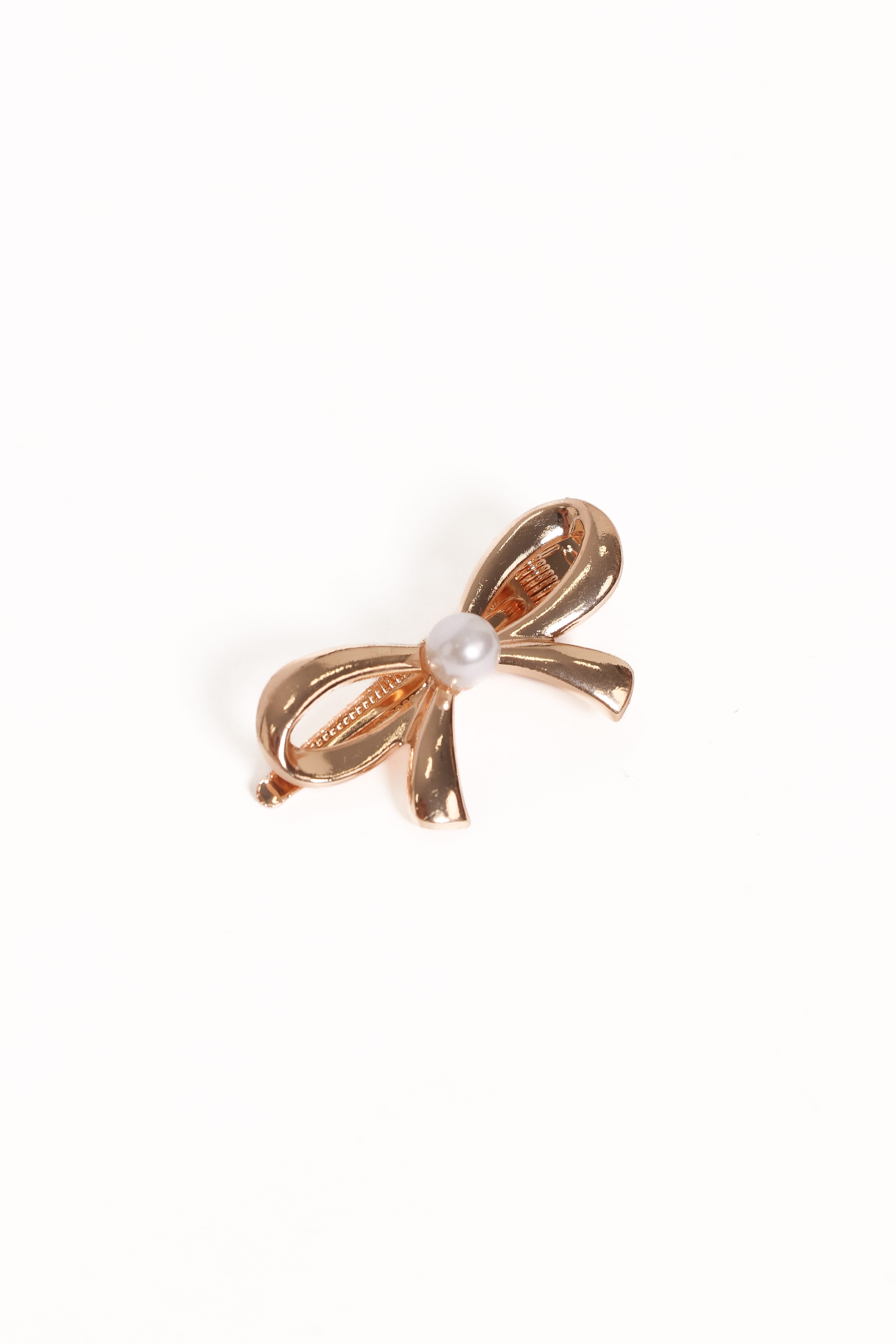 ACCESSORIES Scout Bow Hair Clip - Gold/Pearl