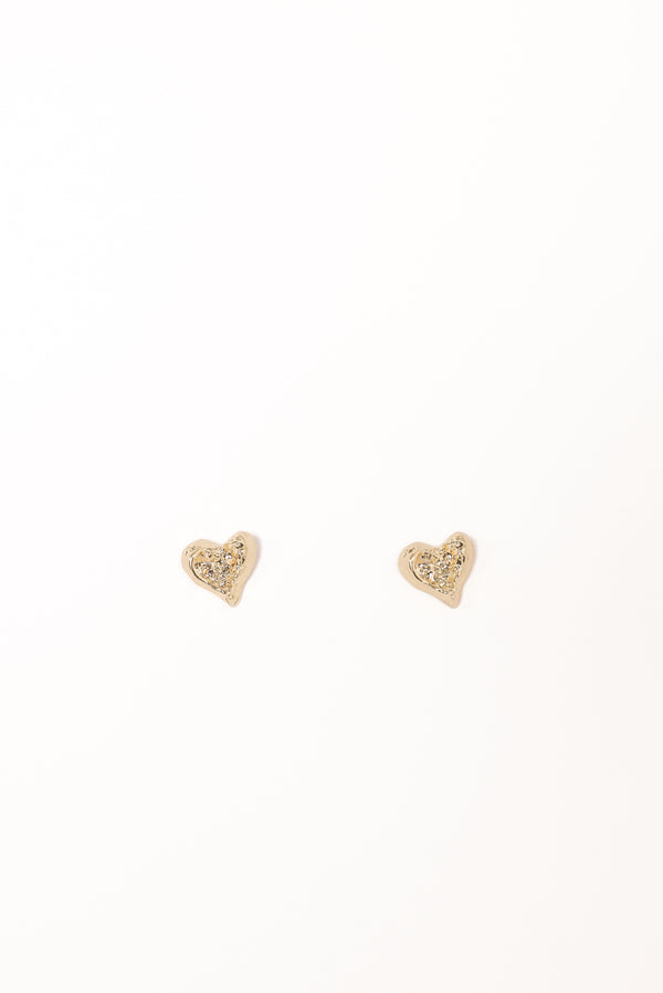 ACCESSORIES Shanice Heart Earrings - Gold