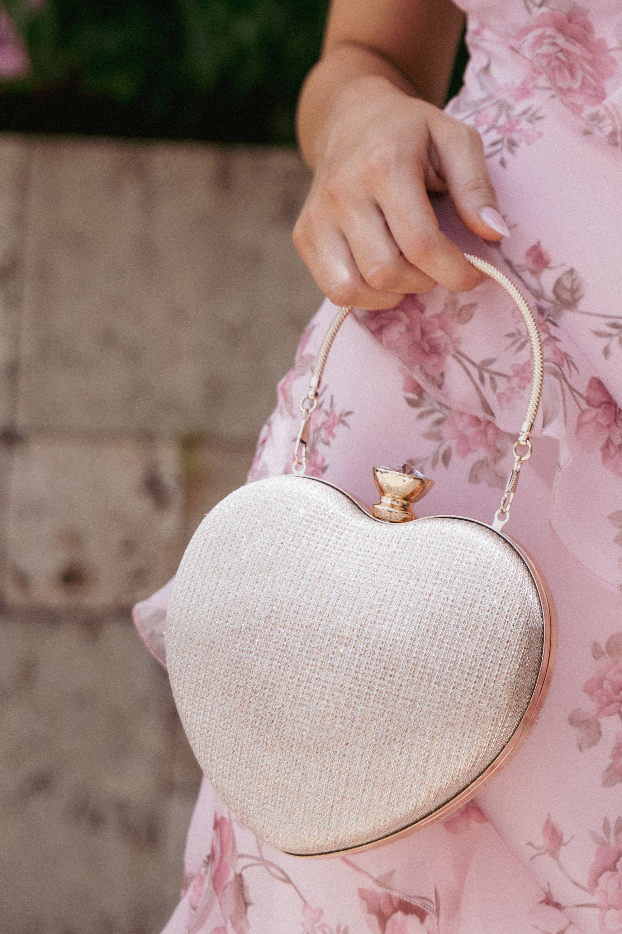 ACCESSORIES Sienna Heart Bag - Champagne Gold