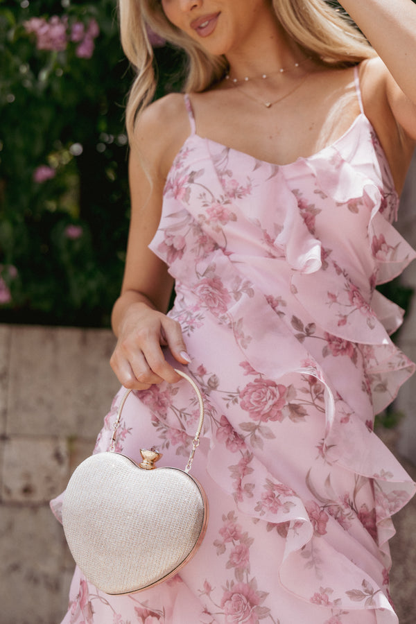 ACCESSORIES Sienna Heart Bag - Champagne Gold