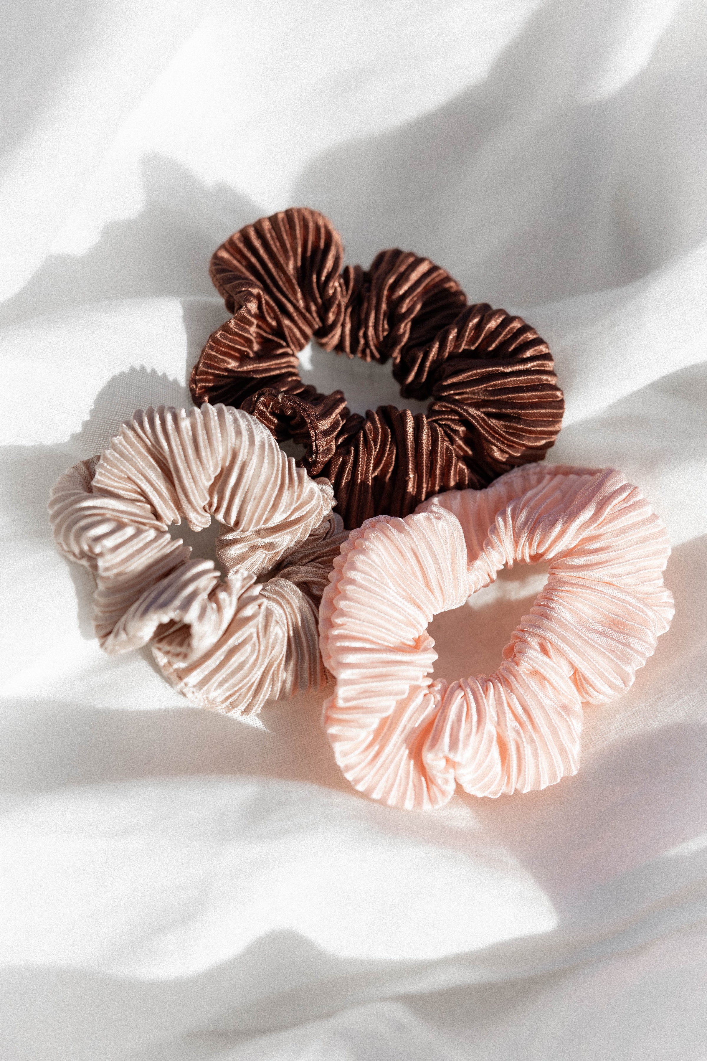 ACCESSORIES @Sinee Plisse Scrunchie 3 Pack - Multi