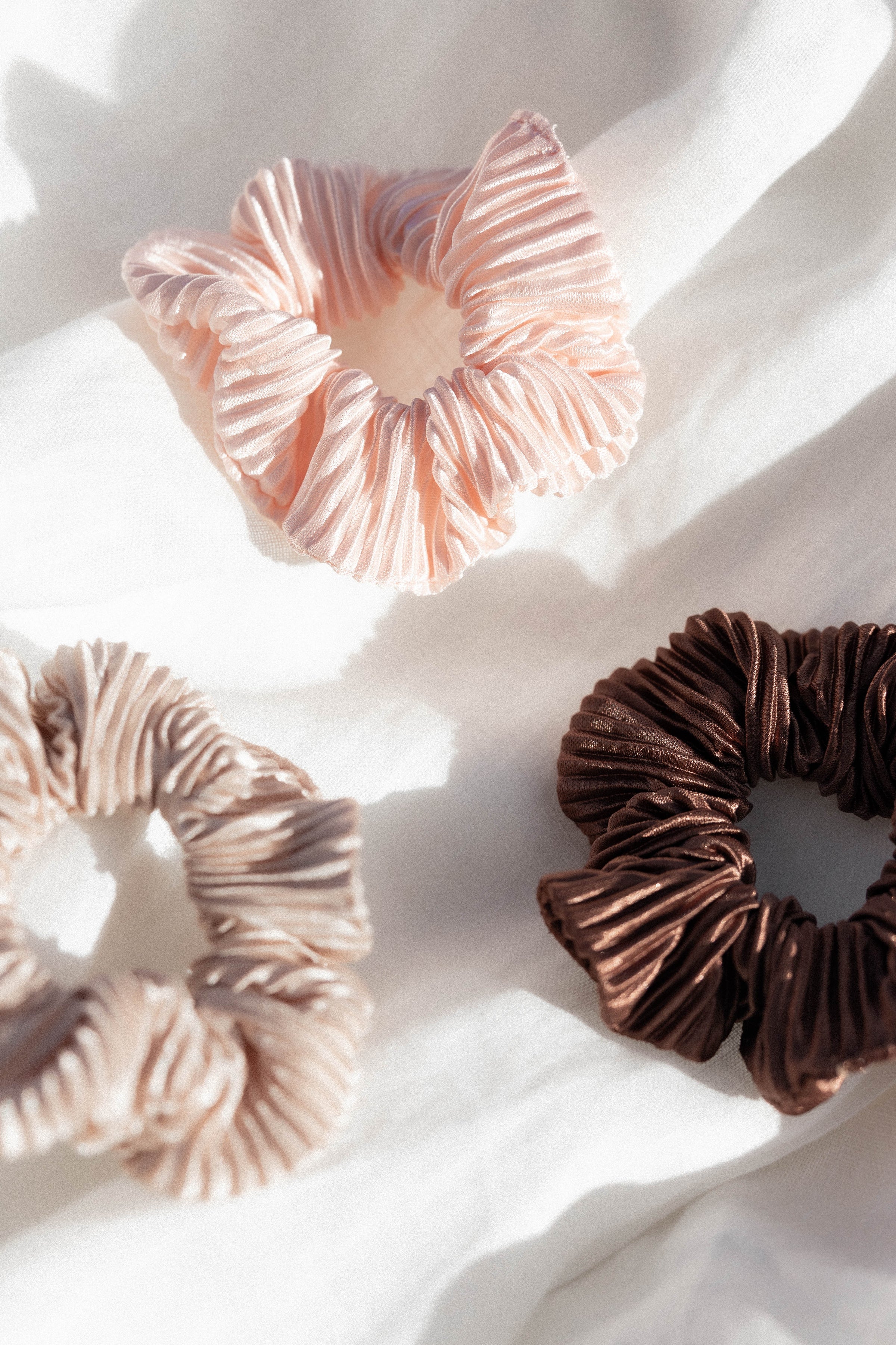 ACCESSORIES @Sinee Plisse Scrunchie 3 Pack - Multi