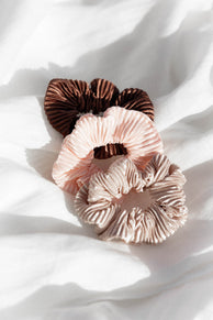 ACCESSORIES @Sinee Plisse Scrunchie 3 Pack - Multi